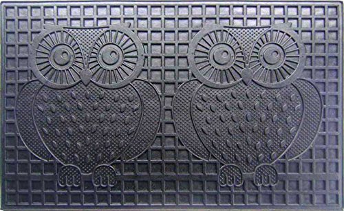 G331 Rubber 2 Owls 18 X 30 In. Rubber Mat With Two Owls