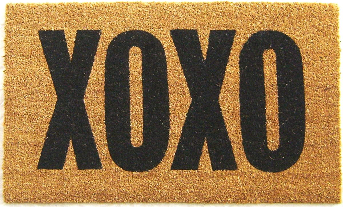 G356 Xoxo 18 X 30 In. Pvc Vinyl Back Coco Door Mat