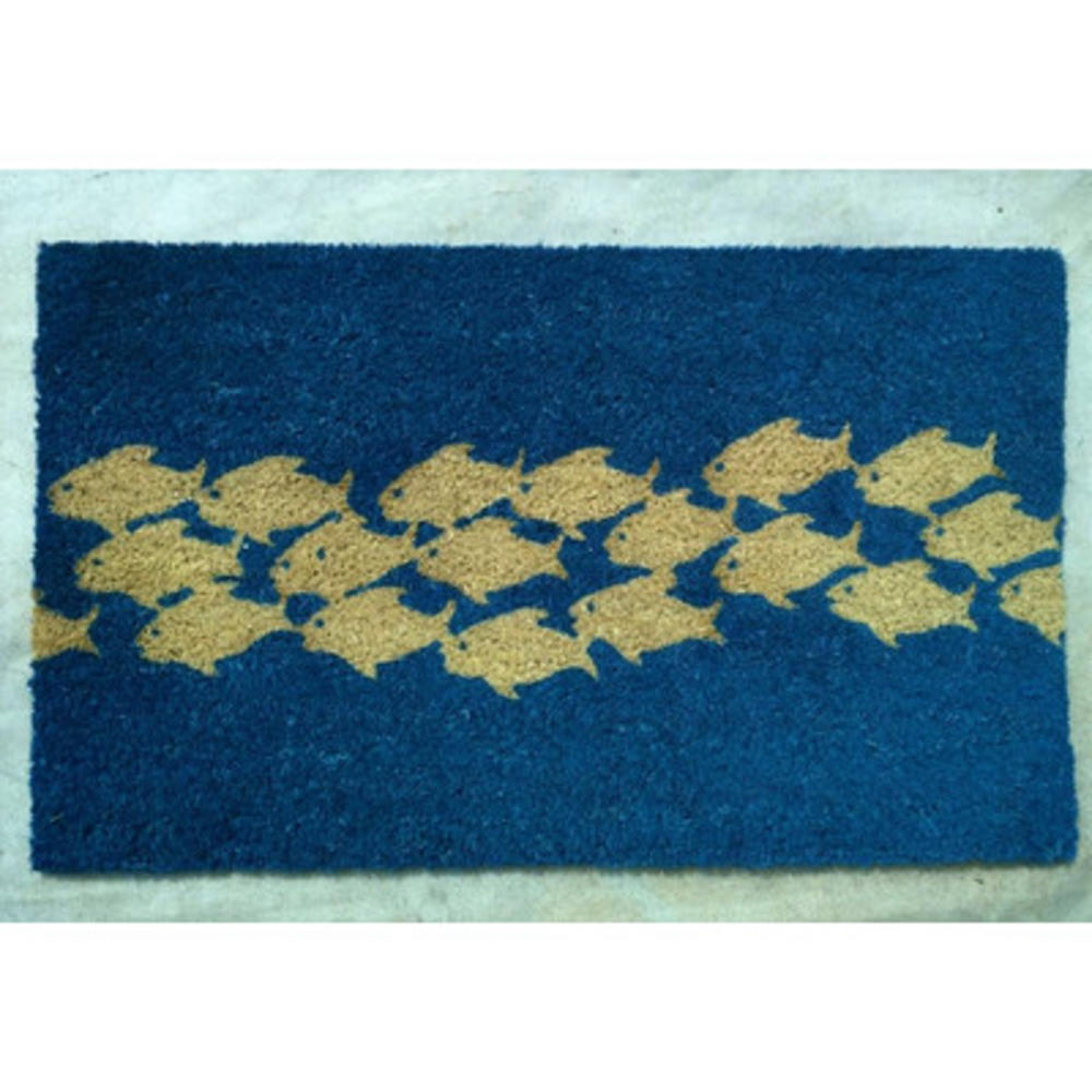 G396 Pvc Pool Of Fish Coco Doormat