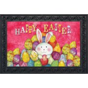 G306 Eggs 18 X 30 In. Happy Easter Egg Welcome Mat
