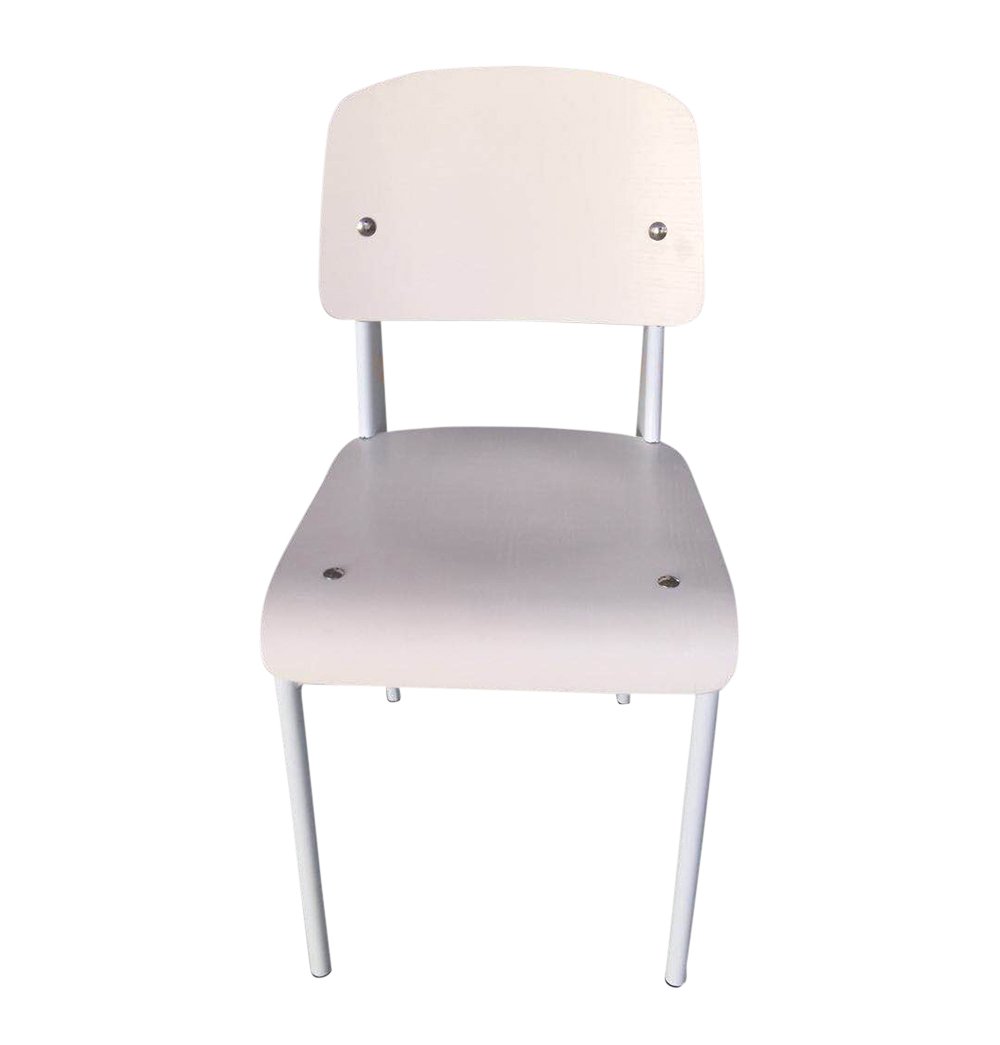 Ws-005-whiteframe-whiteseat Standard Chair - White Seat & Back & White Frame