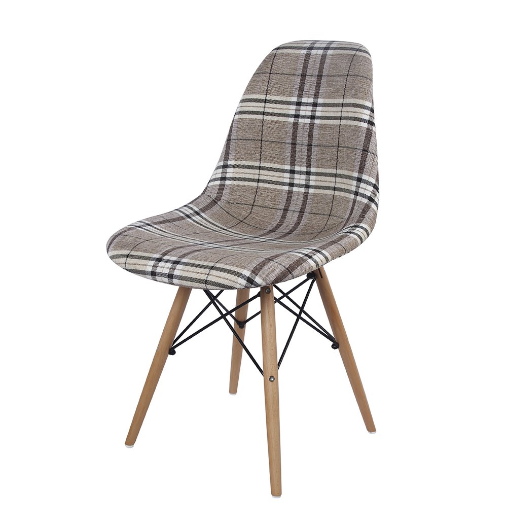 Eiffel-up-nce03-blackme Eiffel Chair - Upholstered - Fabric E03 - Metal Black