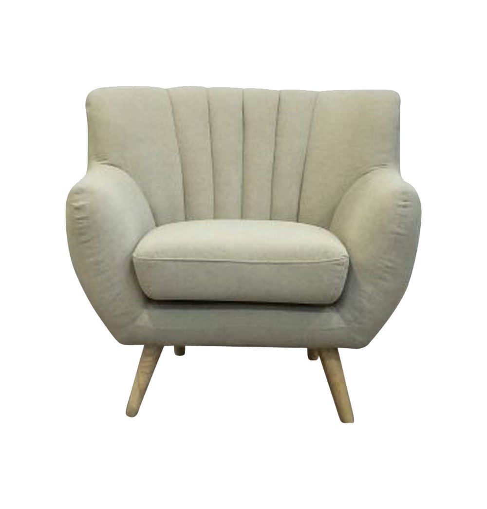 Lydia1s-he512-2-beige Lilly 1-seater Lounge Chair - Beige
