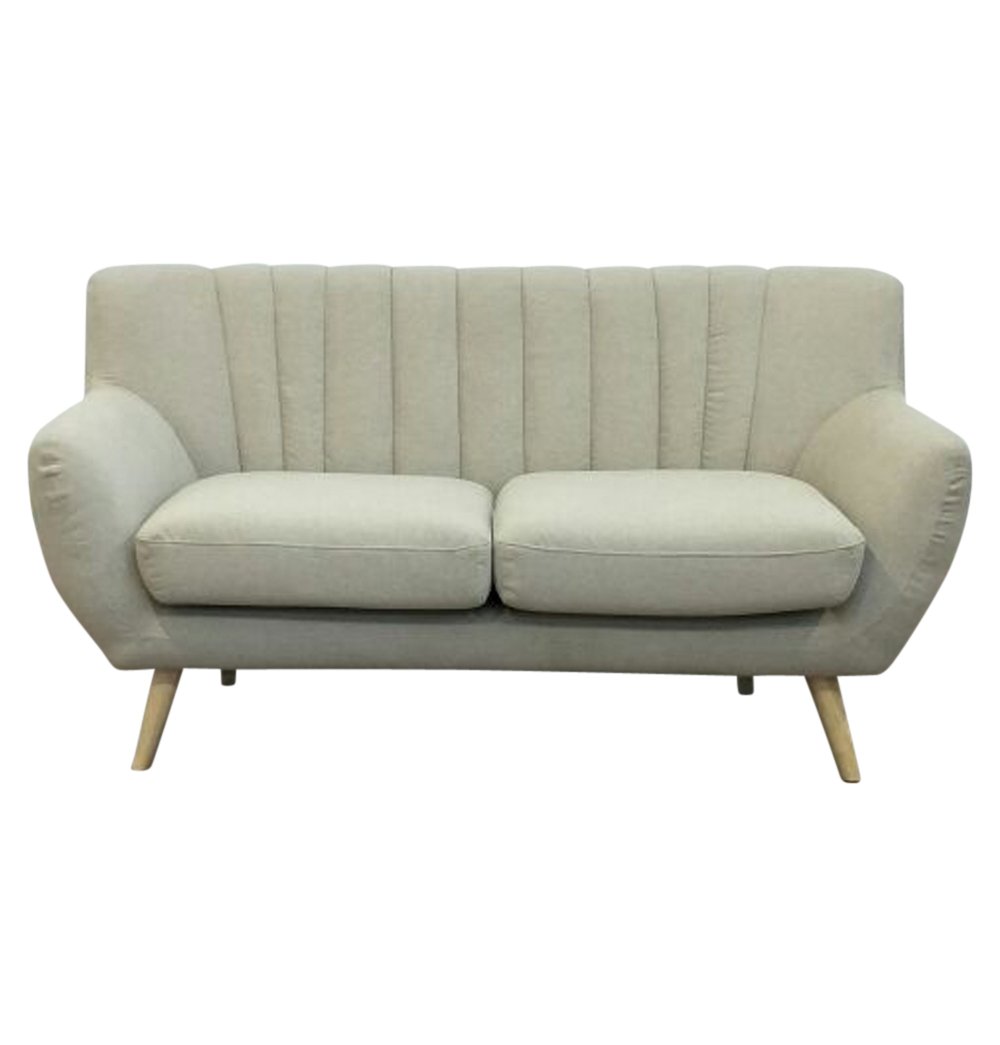 Lydia2s-he512-2-beige Lilly 2-seater Sofa - Beige
