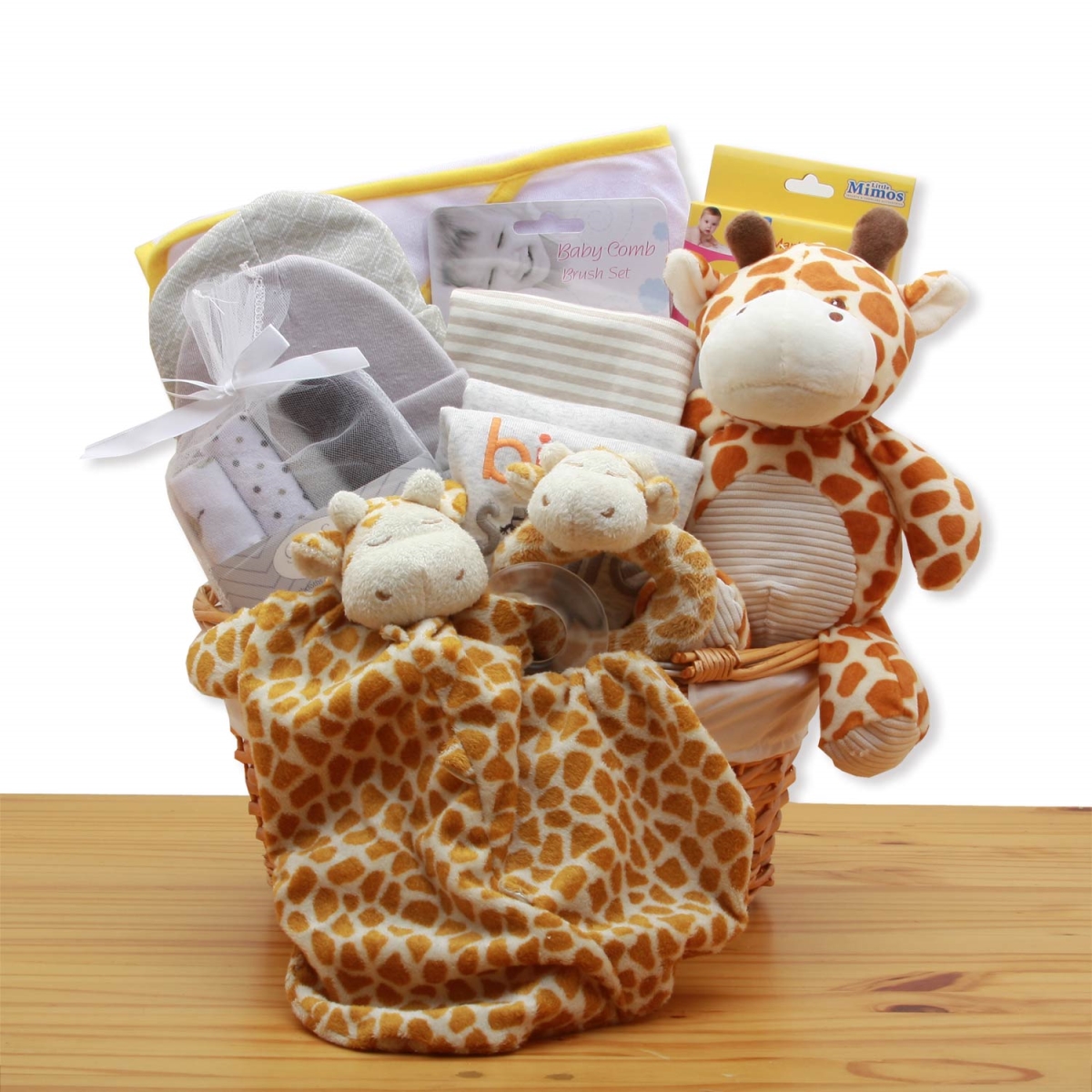 890832-y Jungle Safari New Baby Gift Basket - Yellow