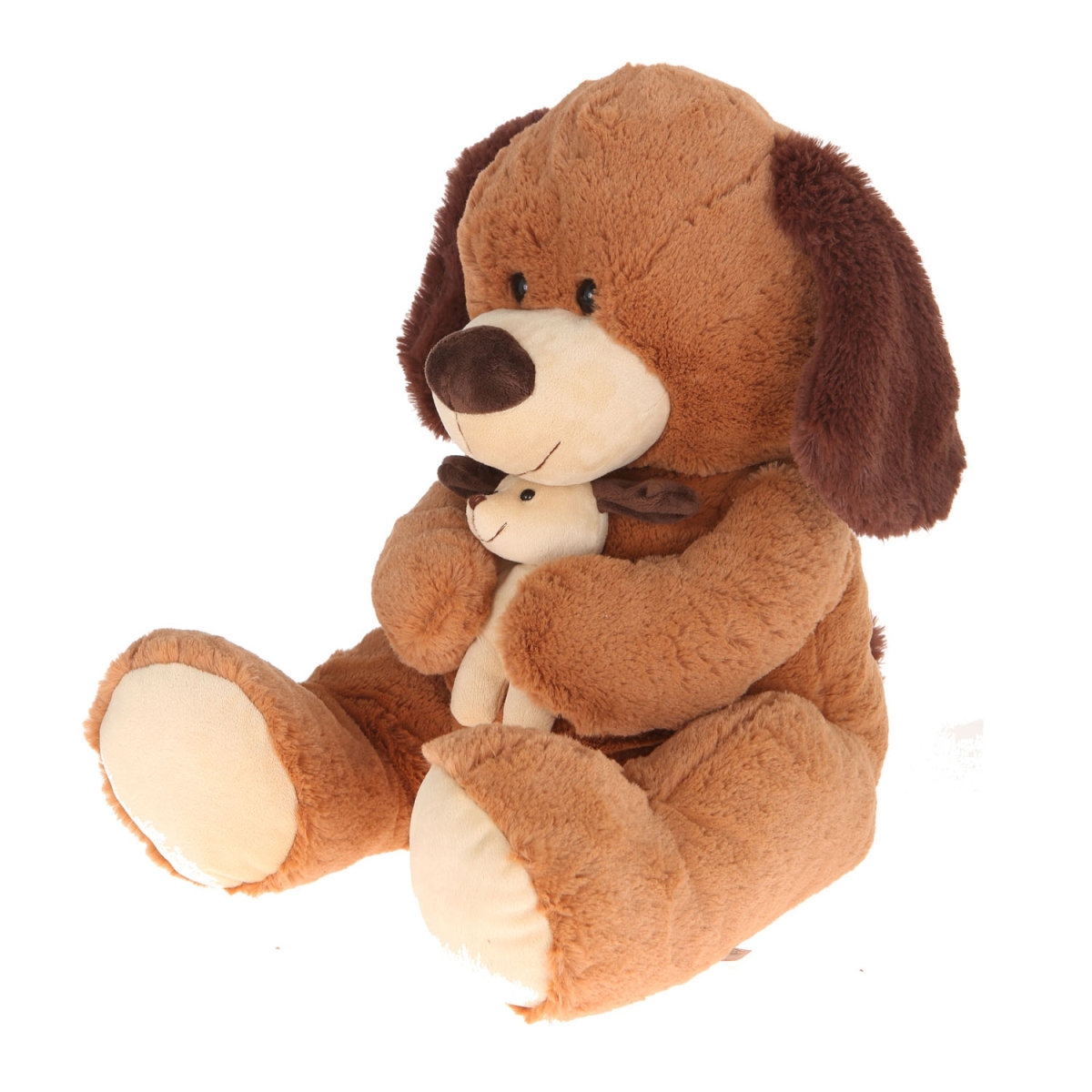 A02007 16 In. Plush Dog With Baby