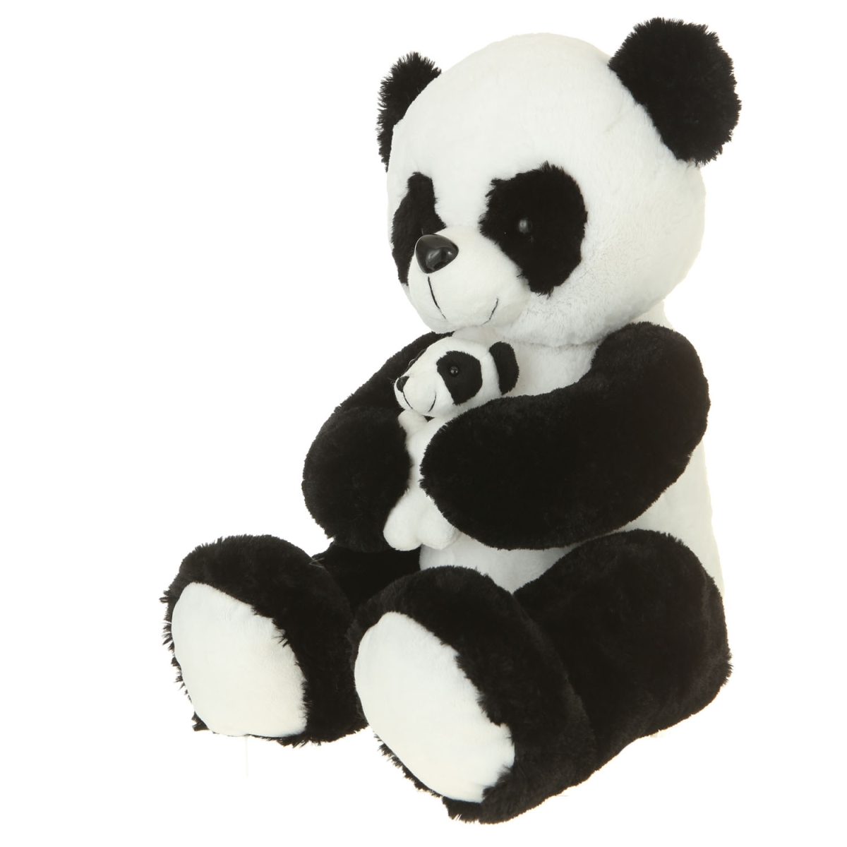 A08004 16 In. Plush Panda With Baby
