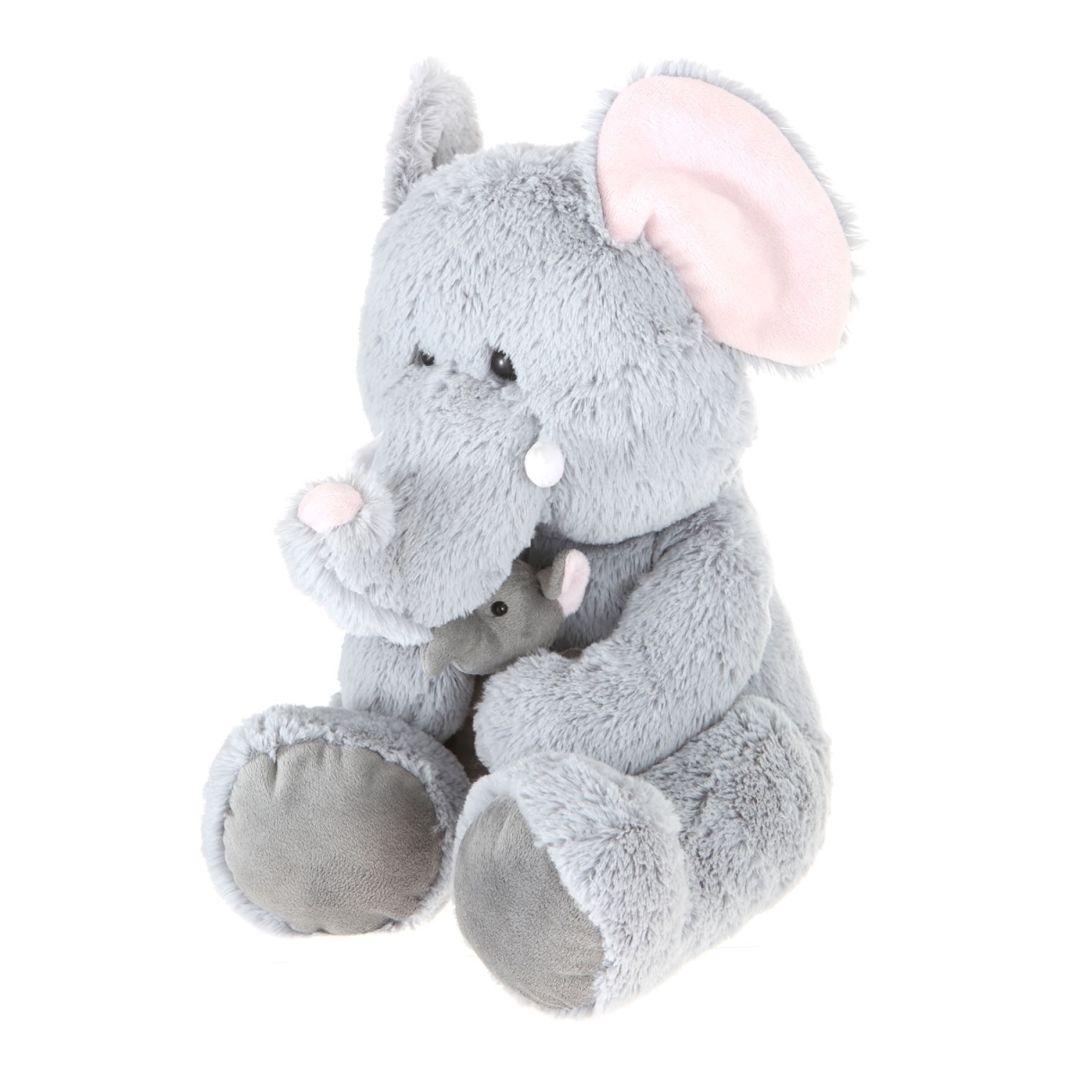 A08005 16 In. Plush Elephant With Babay