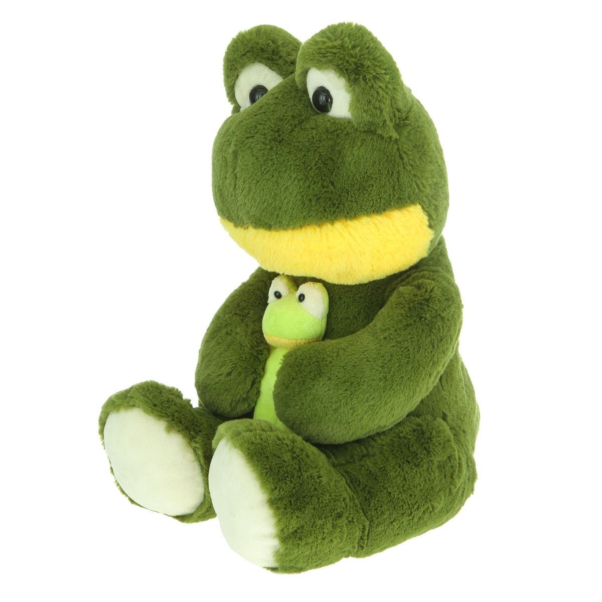 A08006 16 In. Plush Frog With Baby