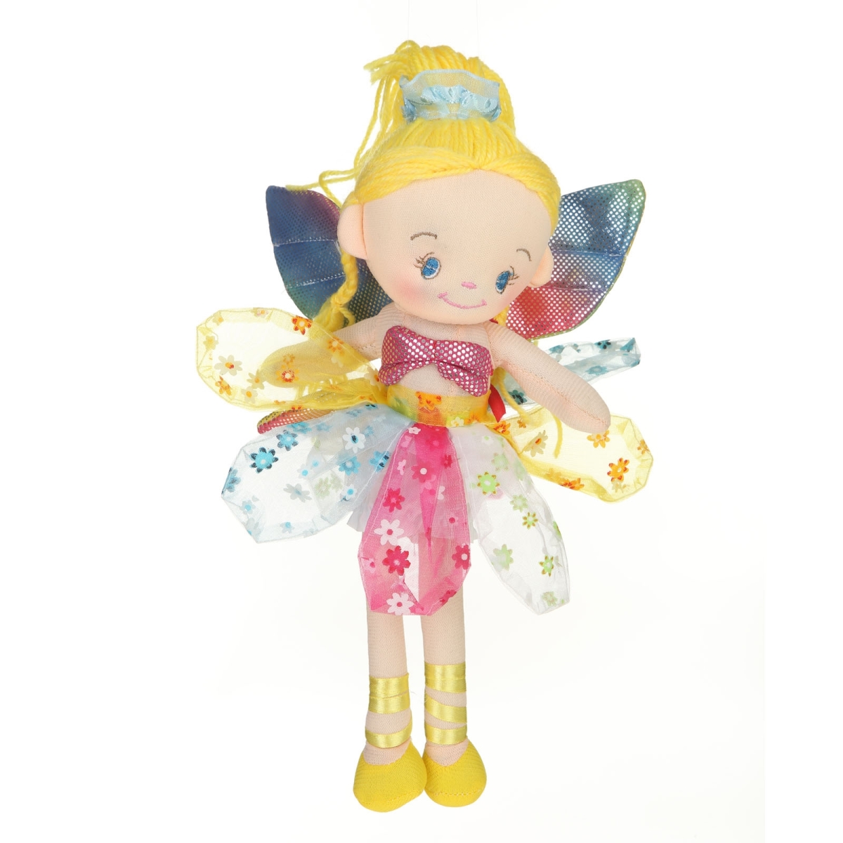 Mm07 12 In. Plush Haired Blond Fairy Doll