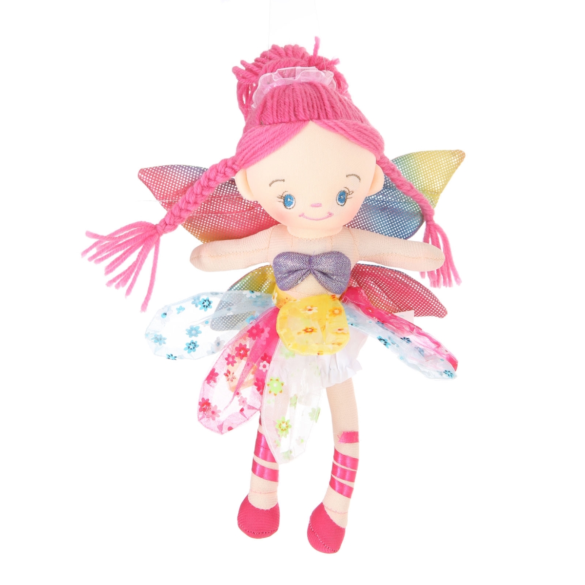 Mm08 12 In. Plush Haired Fairy Doll - Pink
