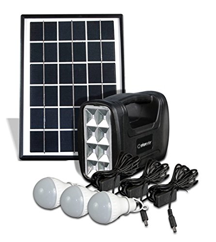 Gigatent Slt022 Camping String Light, Flashlight & Usb Port Powered By Solar Panel Or Dc 5.5v Adapter