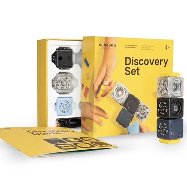 Robotics Robot Blocks with 5 Robot Cubes - Discovery Set for Home Robotics Kit - STEM Kit for Teens & Kids Aged 4 Plus - Science Engineering Kit