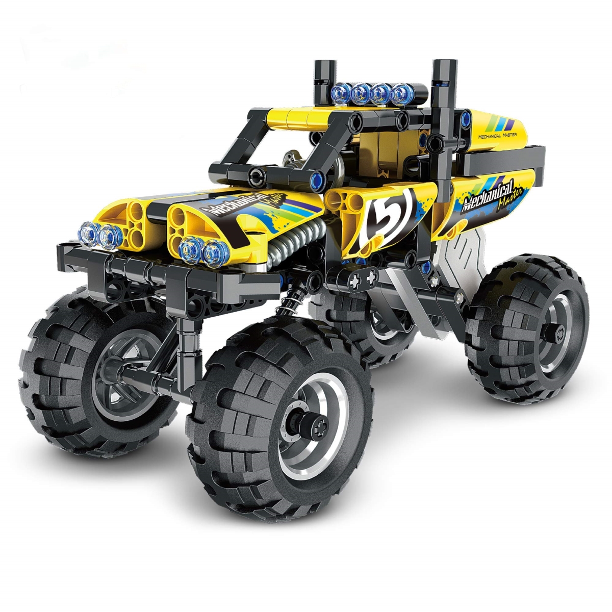 tek NT81442 Educational STEM Pull Back Construction Engineering Building Blocks Car Toy for Boys & Girls Age 6-12 Years - 199 Piece