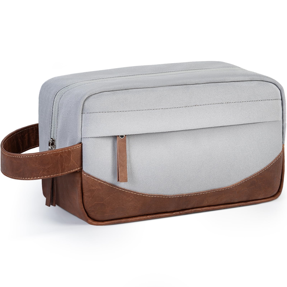 NT87098 Men Travel Toiletry Bag for Hanging Organizer, Water Resistant Shaving Kit, Large Capacity, Gray – Medium
