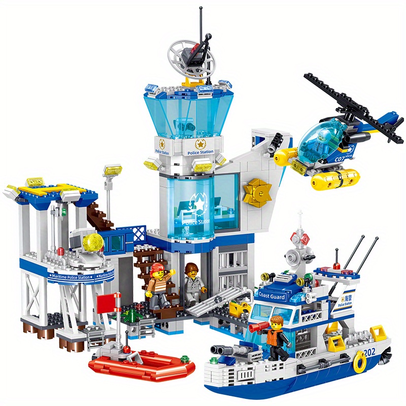 NT31591 City Police Station Building Vehicle Toy
