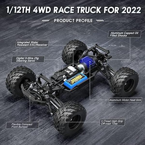 Picture of UNO1RC MC33495 1-12 Scale Race 903 RC Monster Truck