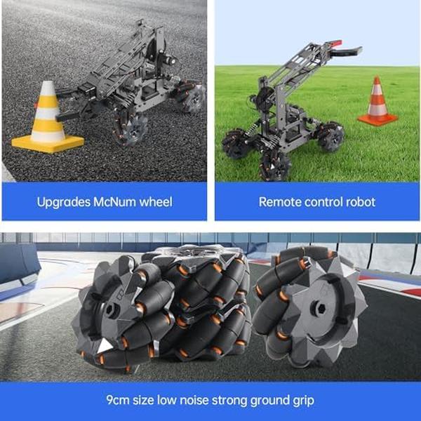 NM55686 2-in 1 Robot Arm Science Kits with 4-DOF Robotic Car