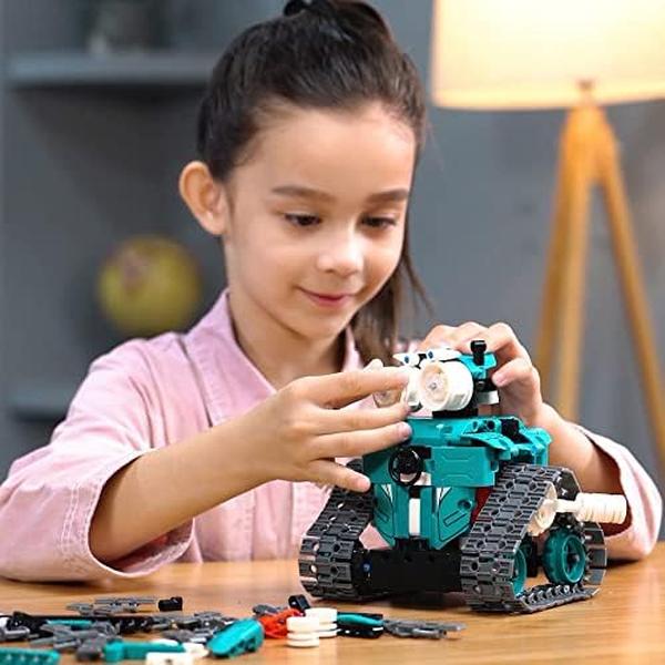 Remote Control STEM Building Robot Car Toys for Kids 8-12 - 3 in 1 - 440 Piece