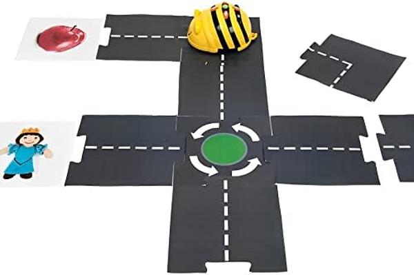 Educational Floor Robot Activity Mats for Blue-Bot or Bee-Bot Coding Toy Accessory - Blue