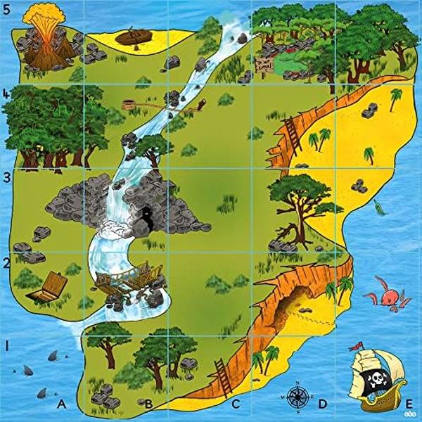 NM55703 Treasure Island Mat Floor Robot Educational Toy for Bee-Bot & Blue-Bot - Blue