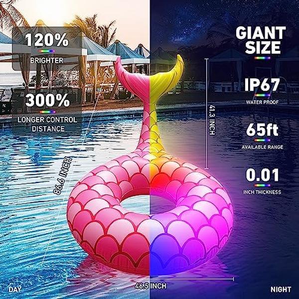 NM55829 Mermaid Tail Giant Pool Float