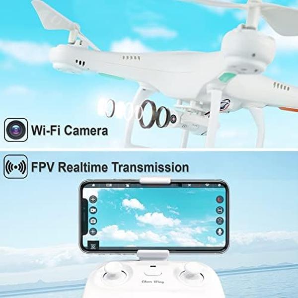 NM56256 CW4 RC Quadcopter Drone with 720P HD Camera for Kids & Adults
