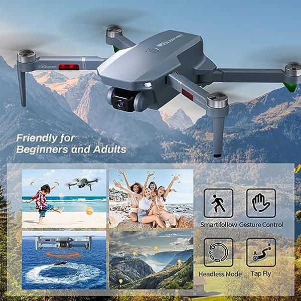 NM56258 Drone with 2 Camera for Adults & Kids - Gray