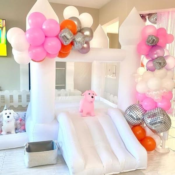 NM56627 ILink-outer Bounce Castle for Toddler with Ball Pit & Slide