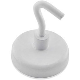 UPC 095421009602 product image for B1798428 Ceramic Magnetic Hook - 14 lbs Pull White Enamel Paint | upcitemdb.com