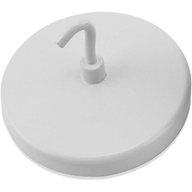 UPC 095421009633 product image for B1798432 Ceramic Magnetic Hook - 55 lbs Pull White Enamel Paint | upcitemdb.com