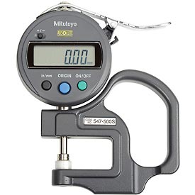 547-500s 0-0.47 In. & 0-12 Mm Digimatic Digital Thickness Gage - 0.005 In. Resolution
