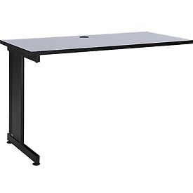 48 in. Left Handed Return Table - Gray - 48in. x 24in. x 30in.