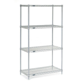 21426ep Ate Wire Shelving, Silver - 42 X 21 X 63 In.