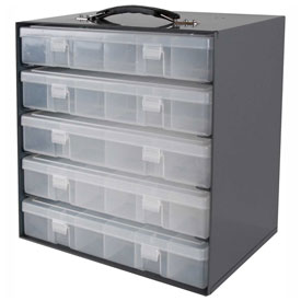 290-95 Rack For 1.75 In. Small Plastic Compartment Boxes, Clear
