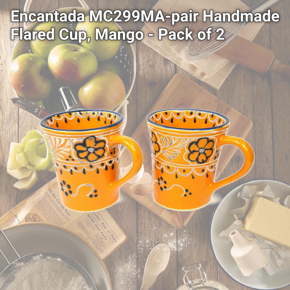 Picture of Encantada MC299MA-pair Handmade Flared Cup, Mango - Pack of 2