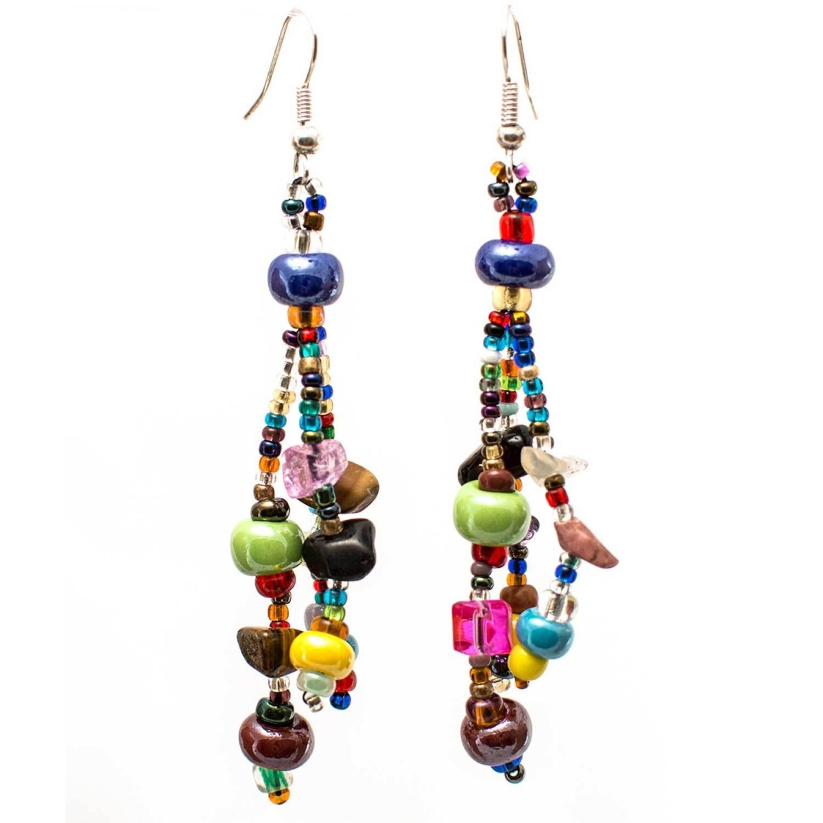 Lije-9-4-232127 Handmade & Fair Trade Beach Ball Earring - Multicolor