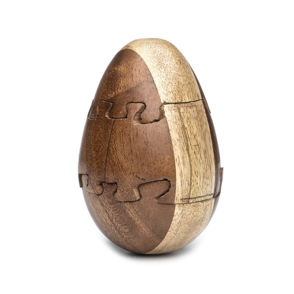 Hmeaeh322-803601 Handmade & Fair Trade Wooden Egg Puzzle