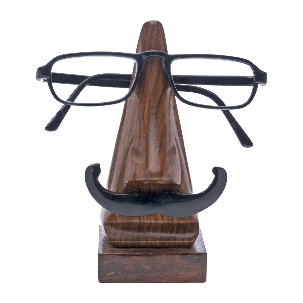 Hmeaeh311-803705 Handmade & Fair Trade Mustache Eyeglass Holder
