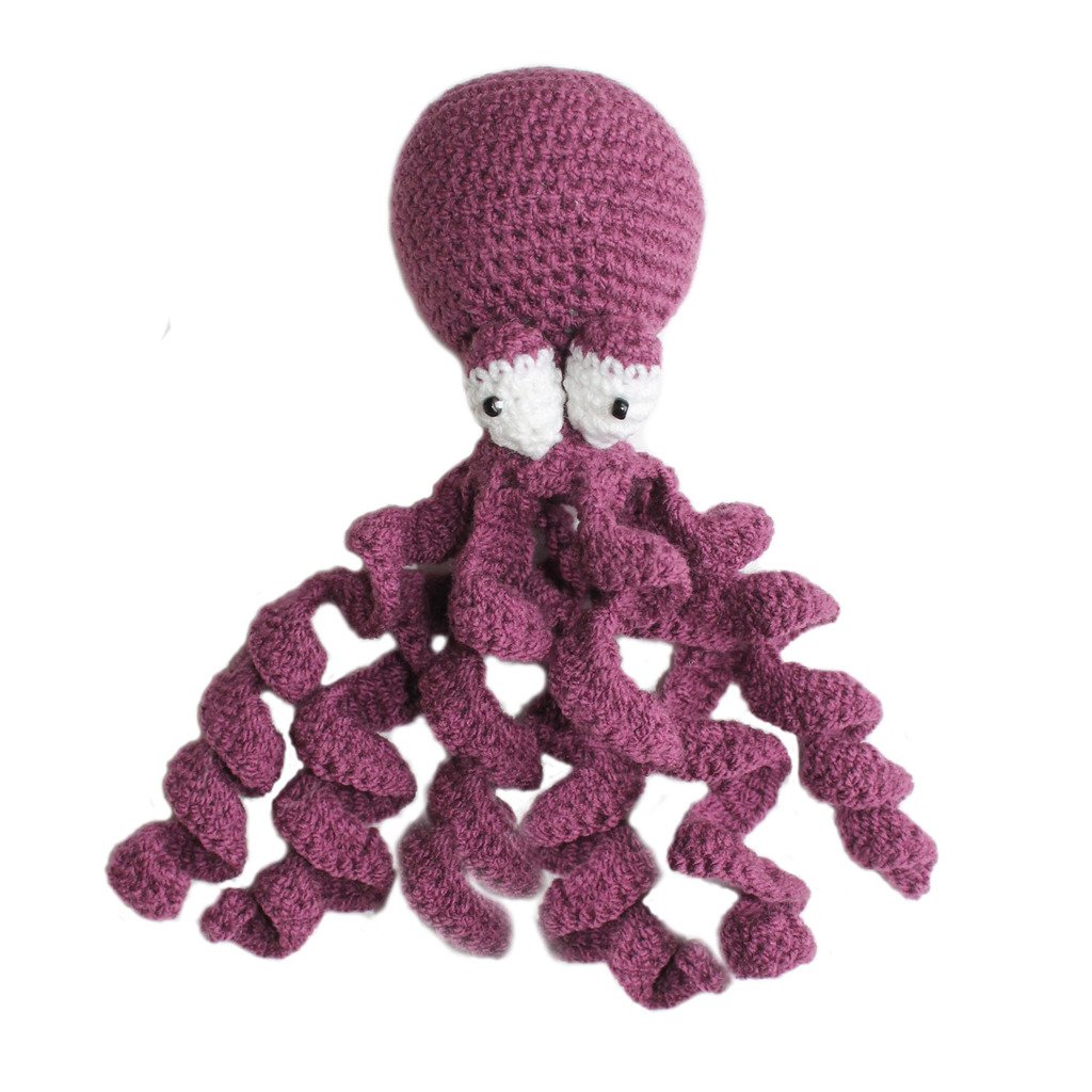 Srkp14-564222 Handmade & Fair Trade Knit Rattle, Octopus