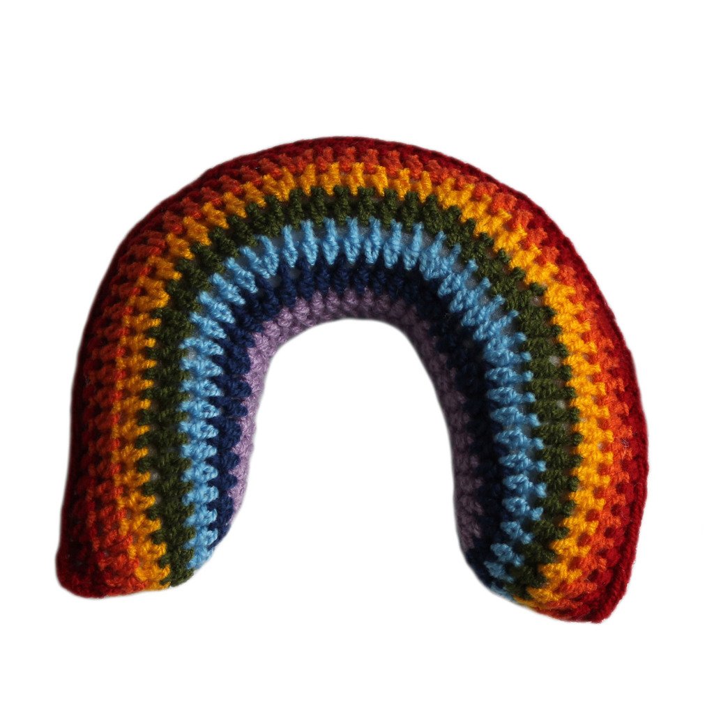 Srkp13-564221 Handmade & Fair Trade Knit Rattle, Rainbow