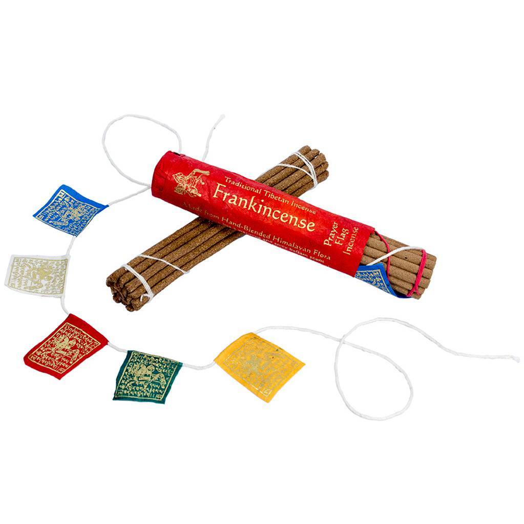 421003003 Handmade & Fair Trade Prayer Flag & Incense Roll - Frankincense