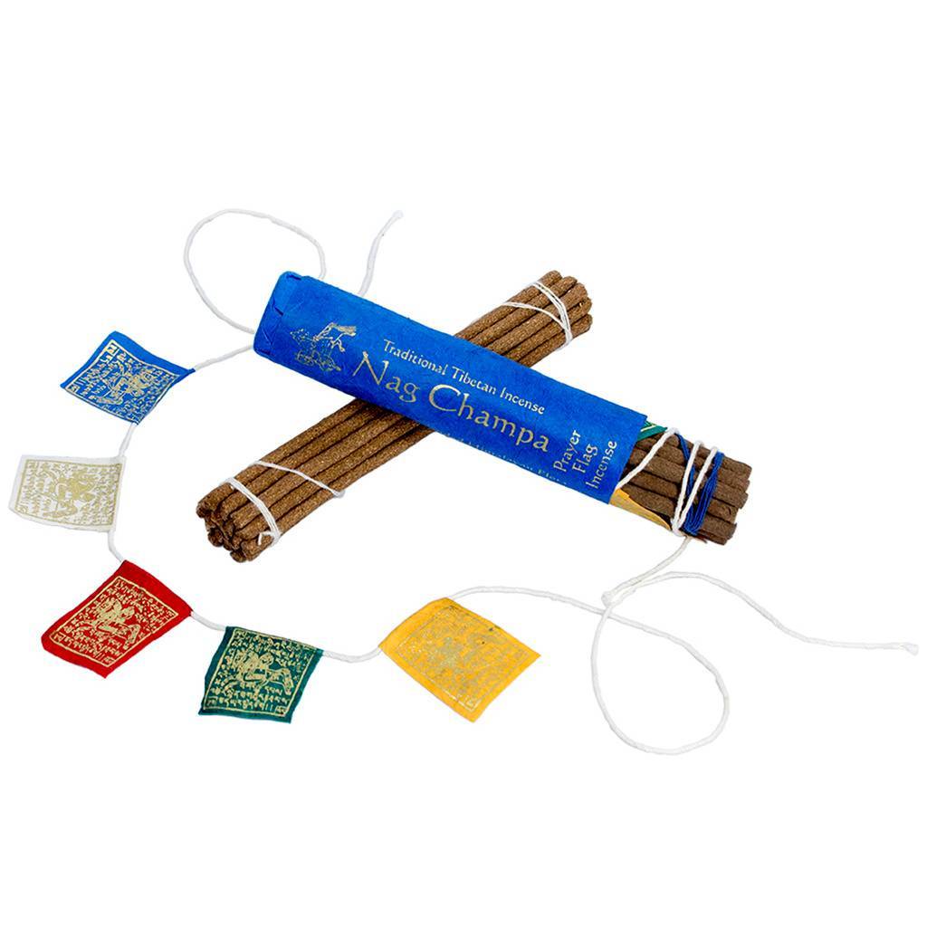 421003001 Handmade & Fair Trade Prayer Flag & Incense Roll - Nag Champa