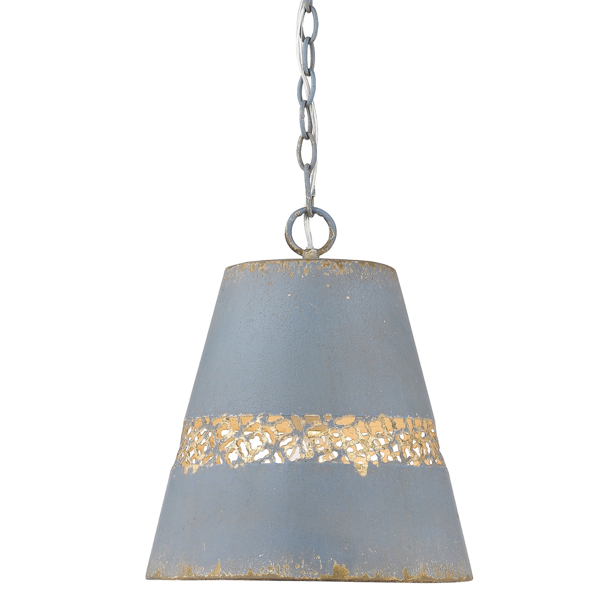 0803-m Clb 12 In. Isabel 1 Lights Colonial Blue Pendant Ceiling Light