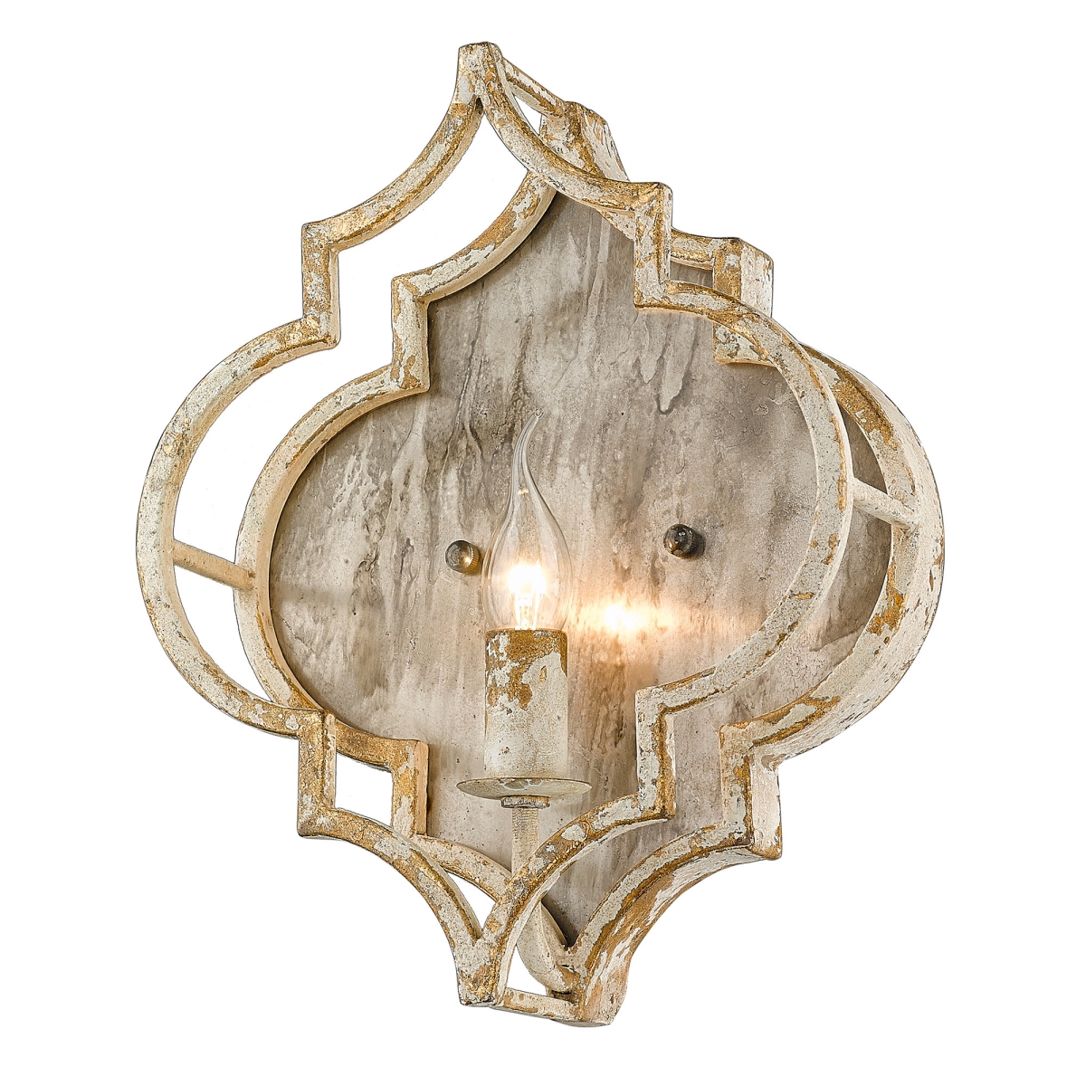 0872-wsc Ai 11 In. Ravina Antique Ivory Sconce Damp Wall Light