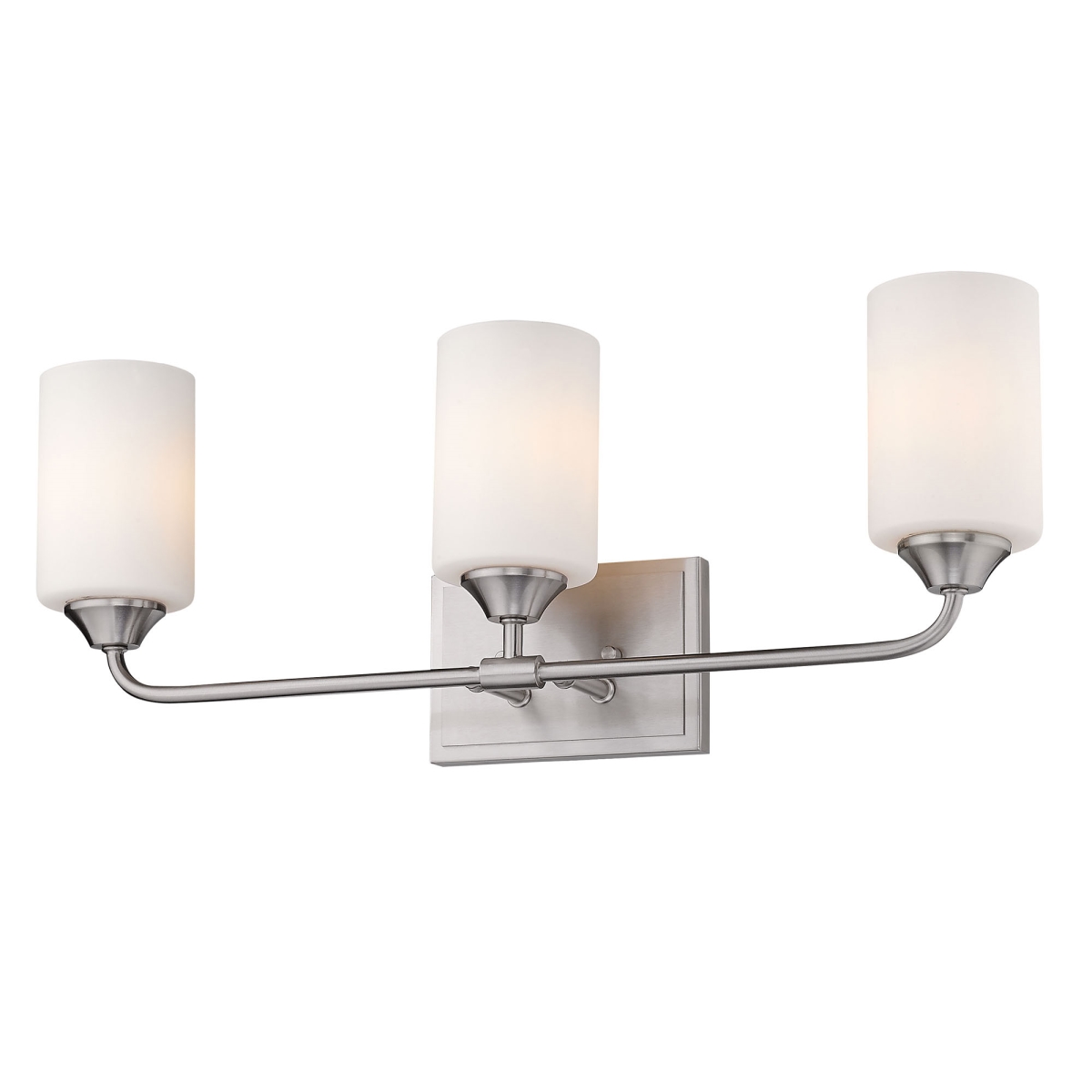 2120-ba3 Pw-cyl-op Ormond 3 Light Bath Vanity In Pewter With Cylindrical Opal Glass Shade