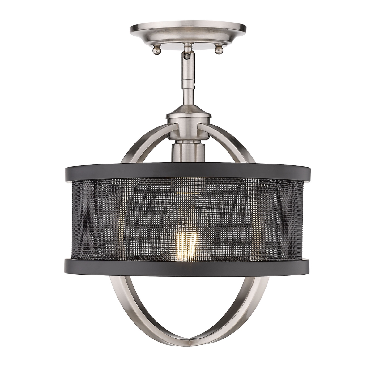 3167-1sf Pw-blk Colson With Matte Black Shade, Pewter