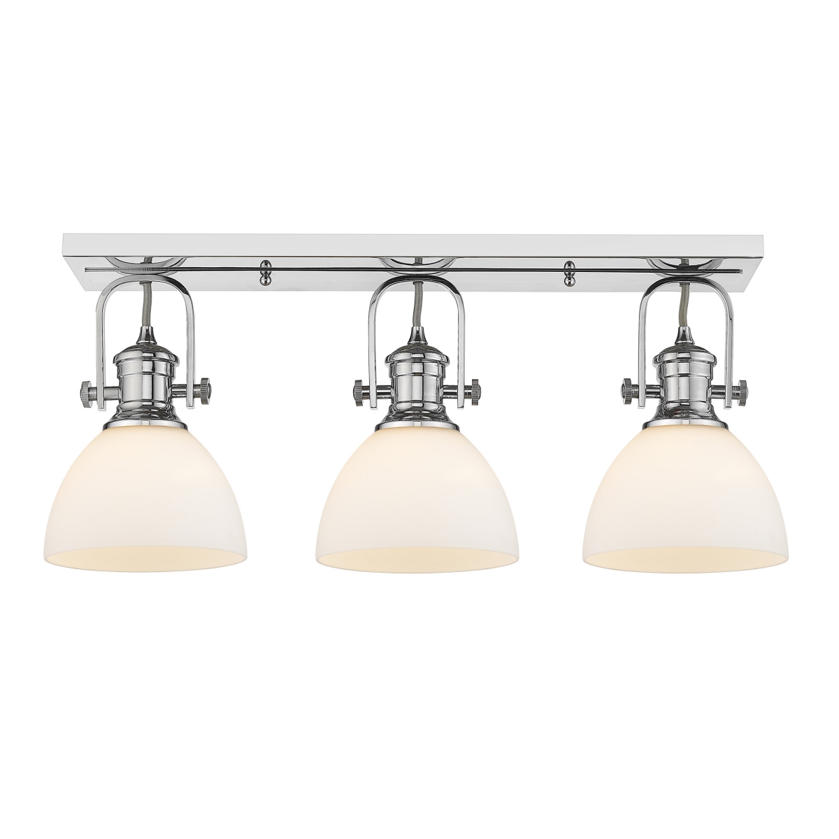 3118-3sf Ch-op Hines 3 Light In Chrome With Opal Glass