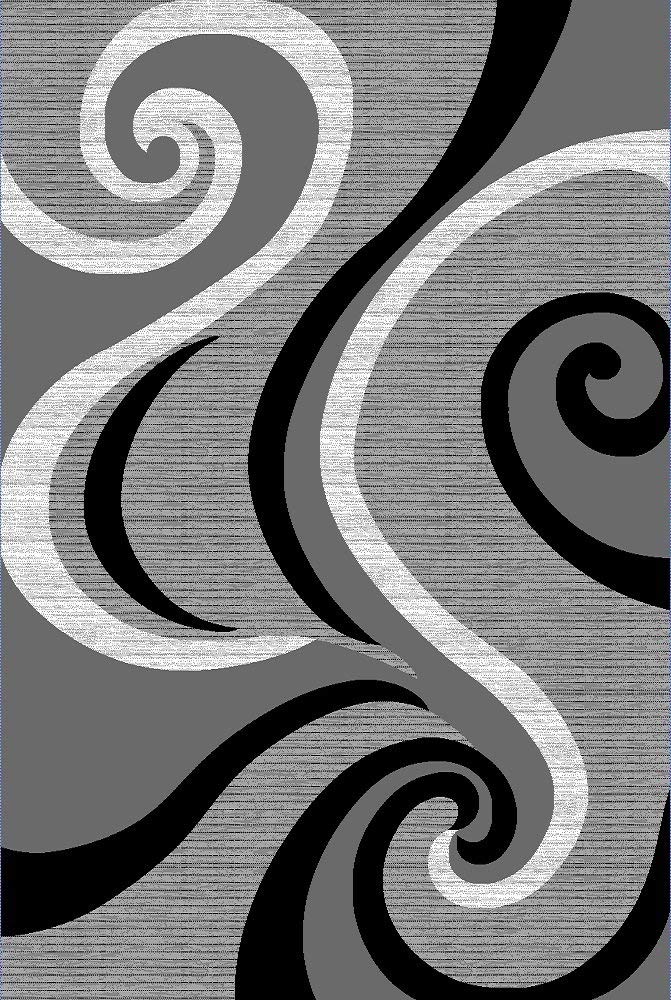 0y-aioi-oorc 5 Ft. 2 In. X 7 Ft. 5 In. Platinum Collection Hand Carved Area Rug, Grey