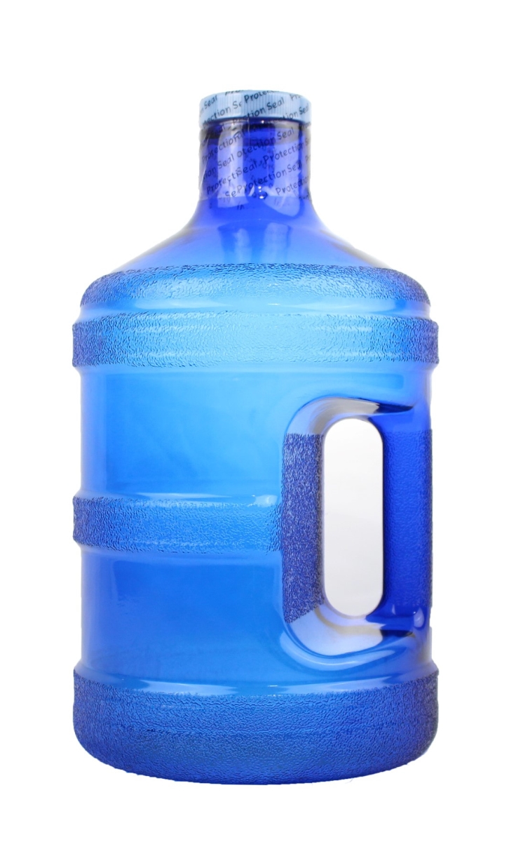 Pg1gth-48-blue 1 Gal Round Water Bottle With 48 Mm Cap, Blue